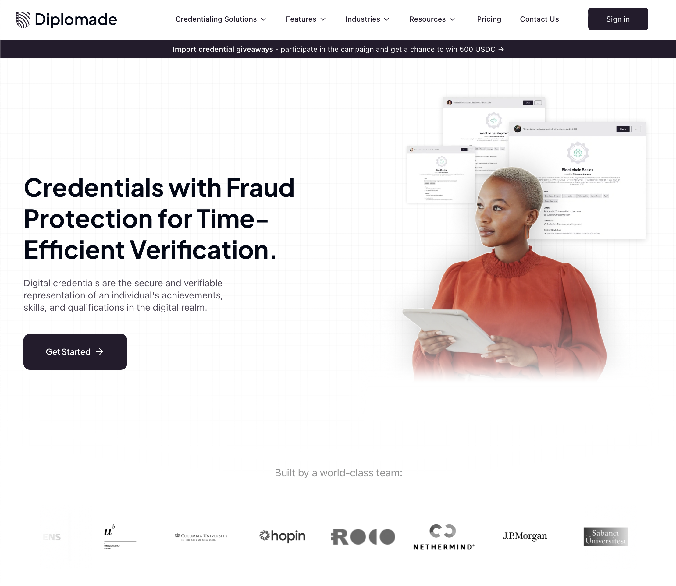 Diplomade archive project screenshot