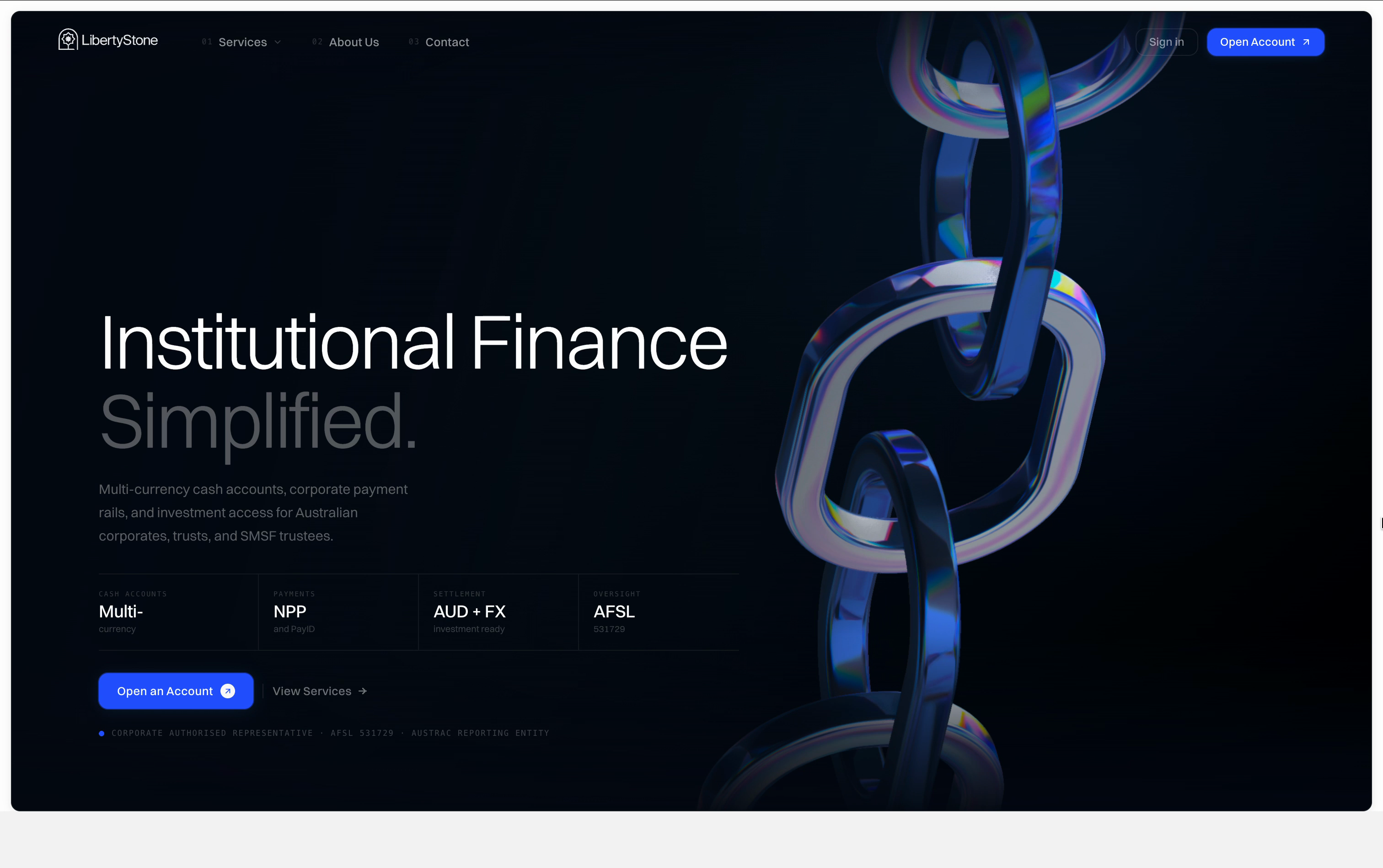 Liberty Stone website video preview